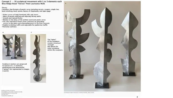 Representative commissioner image for Blue Ridge Road poetry sculptures