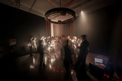 Image from the project source for Chandelier Harp