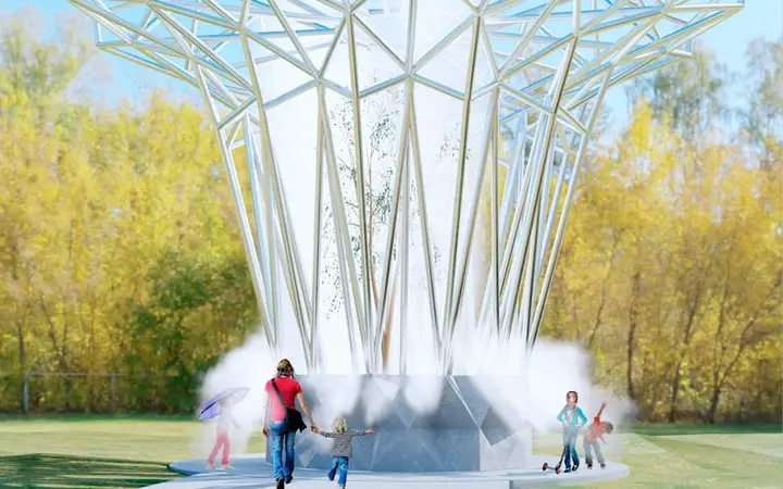 Source-page image · match unverified for Beyer Park tree sculpture