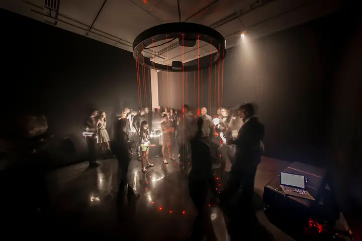 Image from the project source for Chandelier Harp