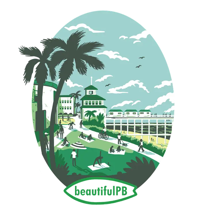 Organizer logo for beautifulPB Coastal Gateway in-street mural, Mission Bay Park