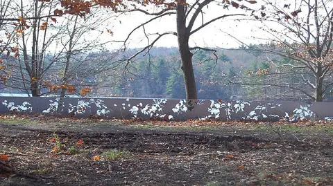 Verified artwork image for Untitled (Filigreed Steel Line for Wellesley College)